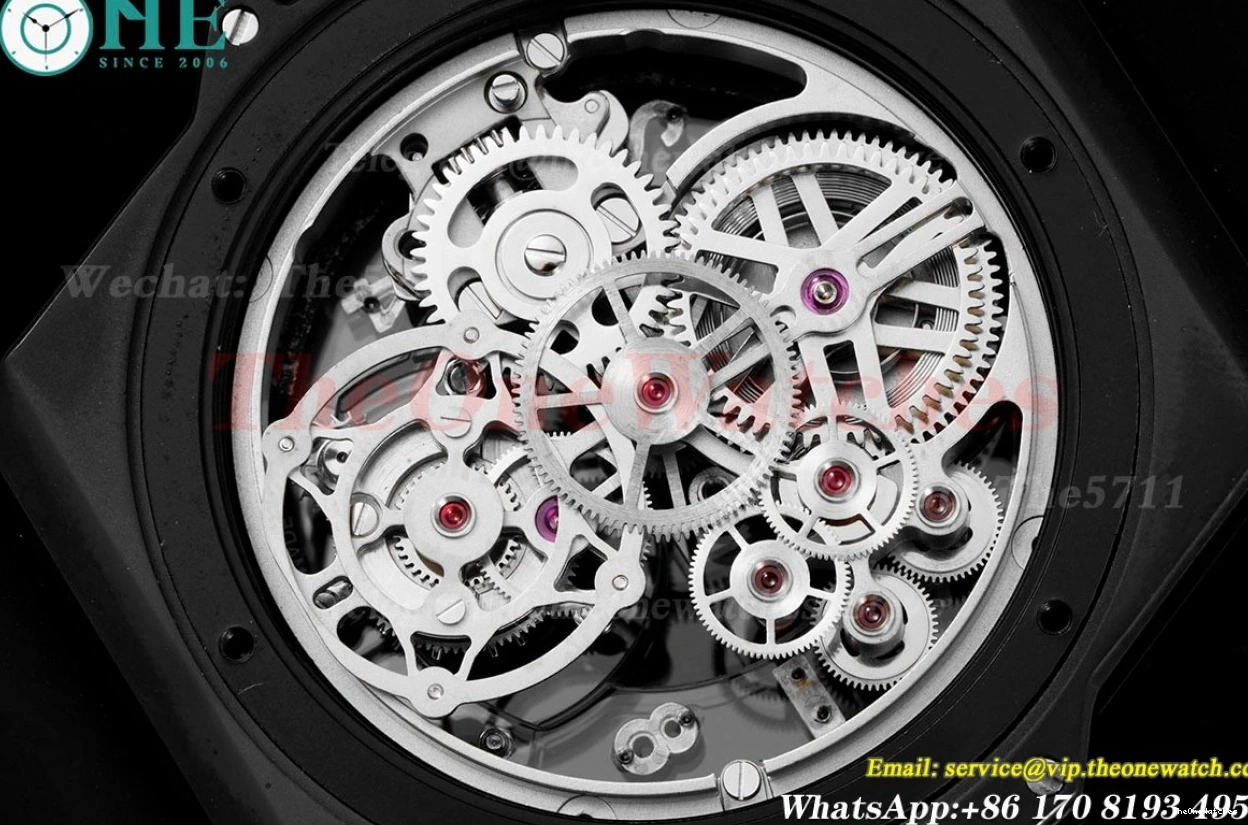 Ceramic HW6035 HBF Bang Unico Tourbillon Big 45mm Black NY 0208